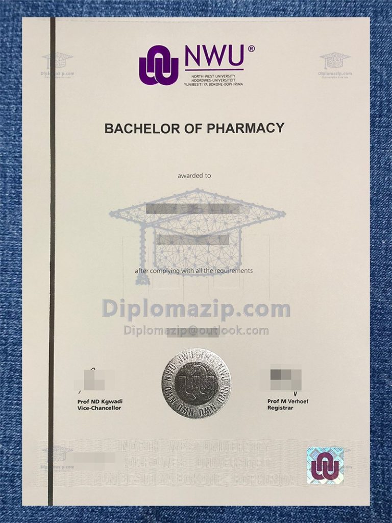 North-West University Diploma, North-West University Degree