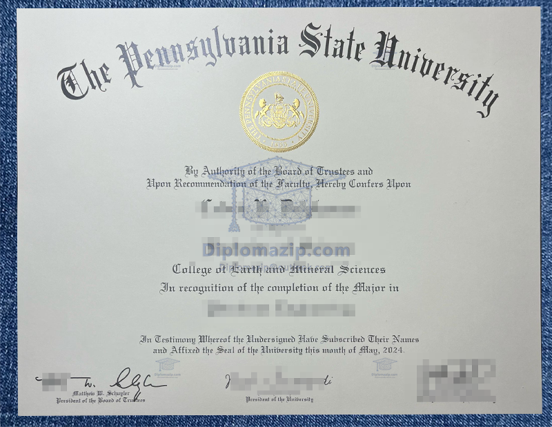 Penn State-PSU diploma, Penn State-PSU Degree