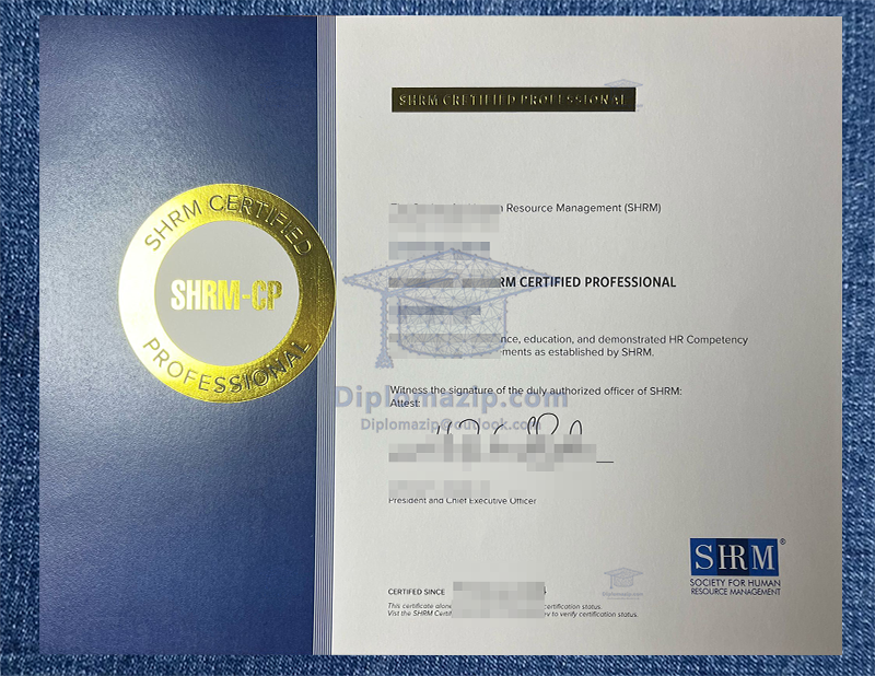 SHRM-CP certificate