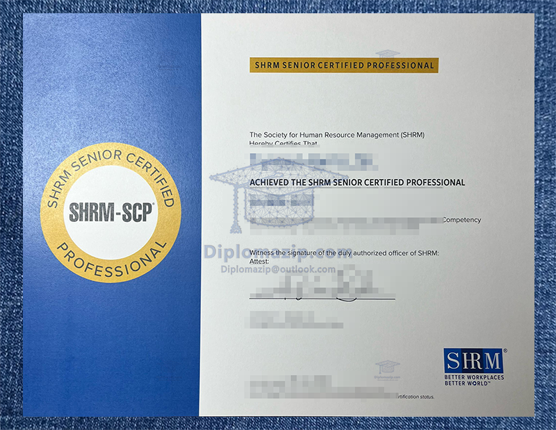 SHRM-SCP Certificate