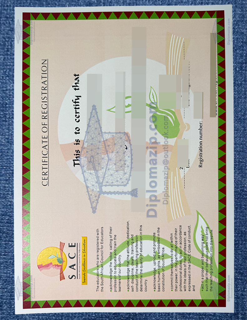 South African Council For Educators Certificate Scaled