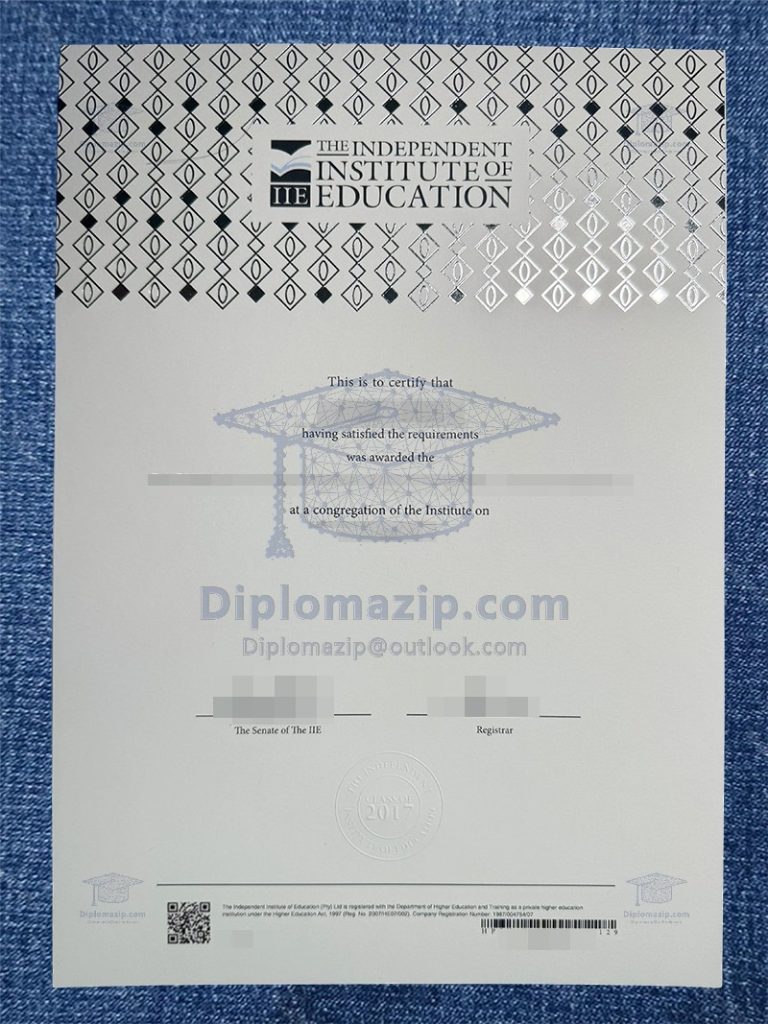 The Independent Institute Of Education Diploma