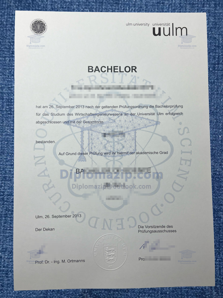 UULM University Degree , UULM University Diploma