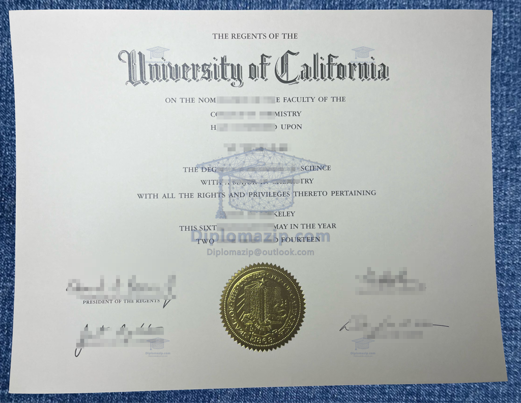  UC Berkeley Diploma,  UC Berkeley Degree
