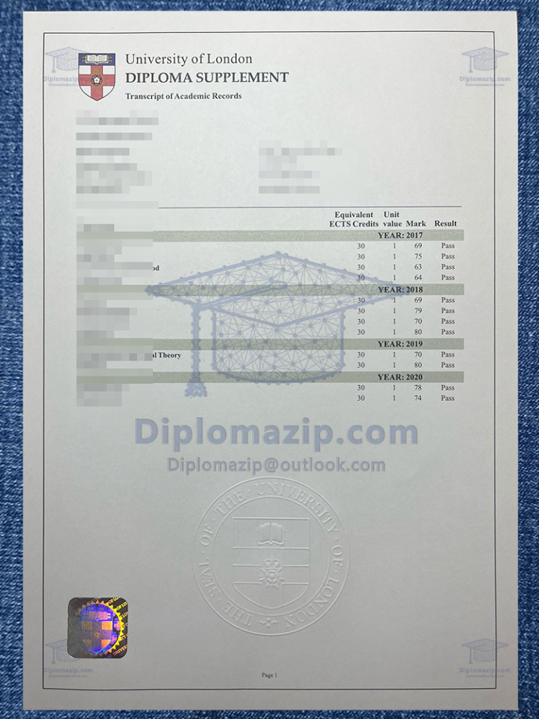 University Of London Diploma Supplement University Of London Diploma Supplement