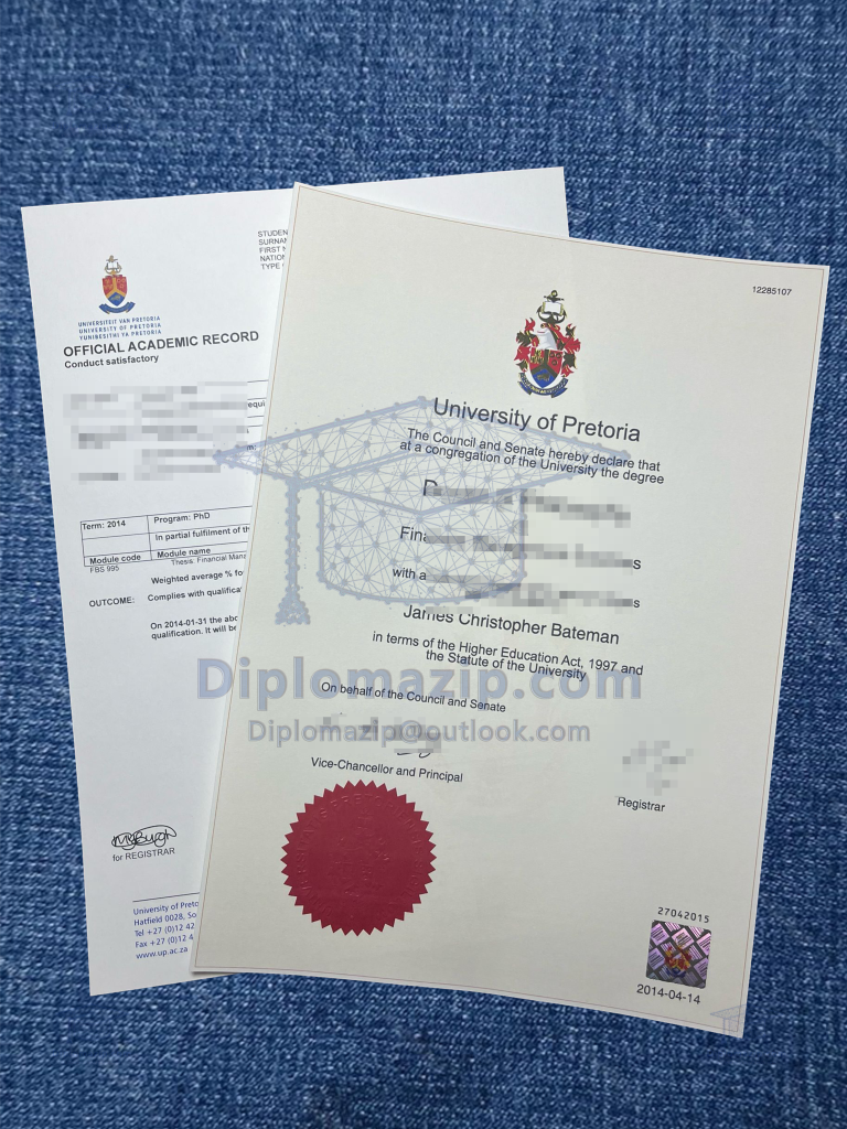 University Of Pretoria Diploma , University of Pretoria Degree