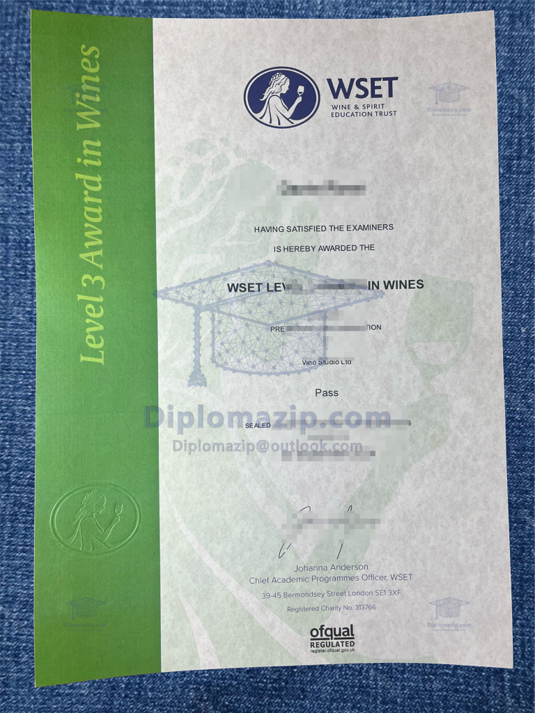 WSET Level 3 Certificate