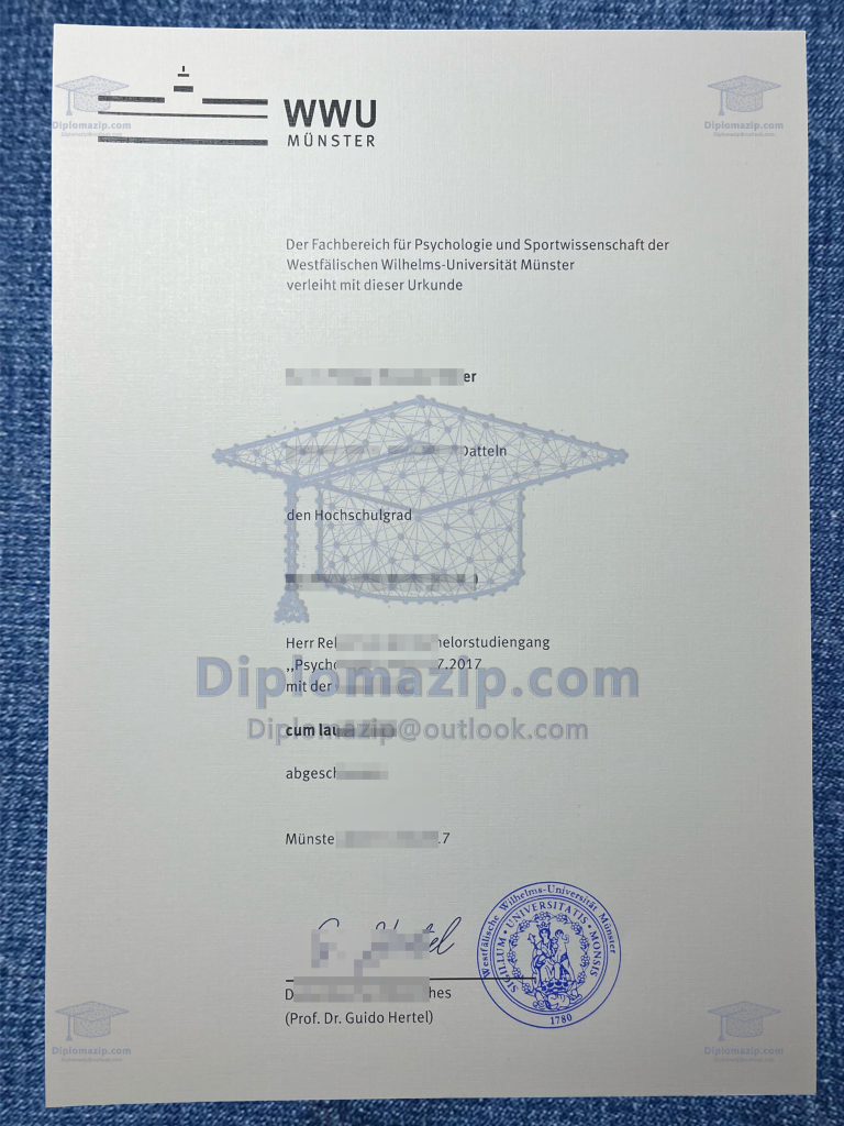 Münster-University Degree , Münster-Universit Diploma