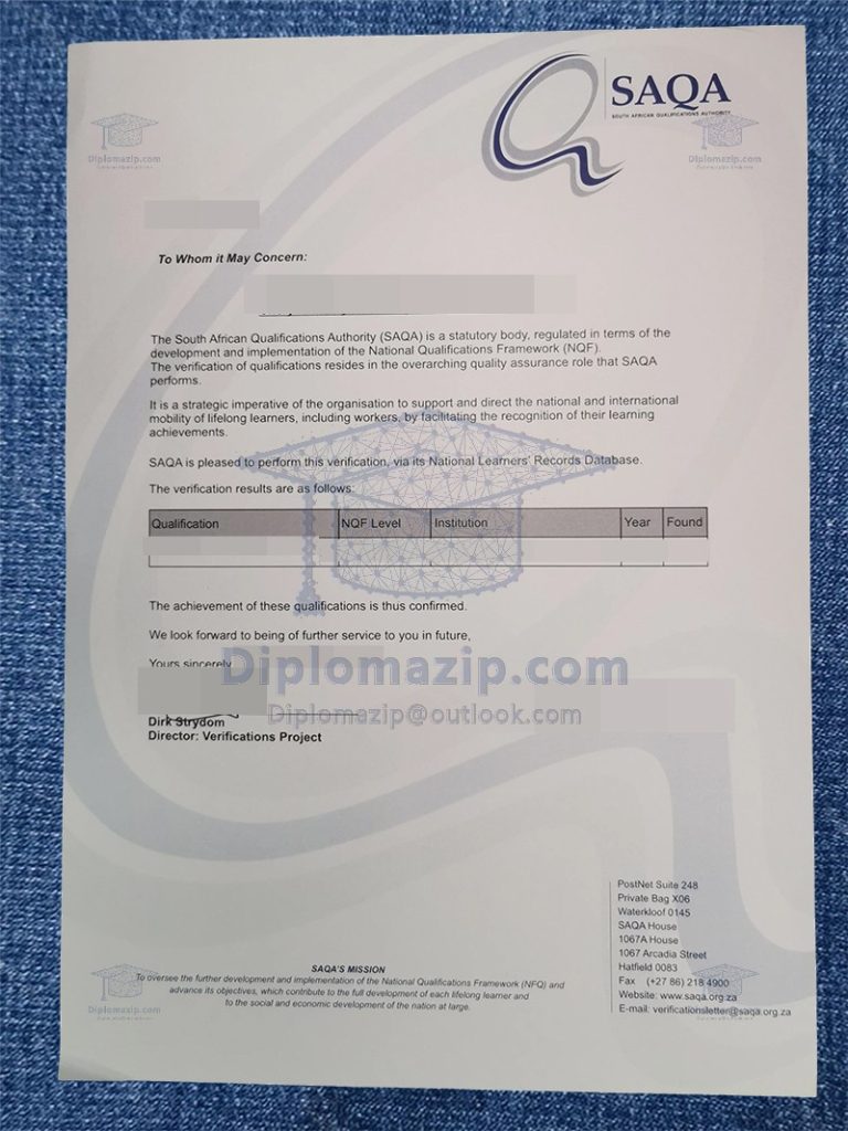 Saqa Certificate, saqa Degree Saqa Certificate, saqa Degree